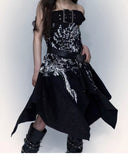 Printed Strapless Midi Skirt image 4