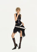 Asymmetric Hem Lace Skirt image 14