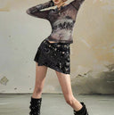 Letter Print Off-Shoulder Top image 5