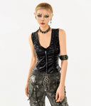 PU Leather Halter Neck Tank Top image 7