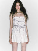 Pearl and Seashell Print Convertible Dress（Convertible Skirt and Strapless Dres） image 10