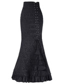 Jacquard High-Waisted Mermaid Skirt image 6