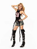 28-CHAINED RIBBON HALTER TOP image 2