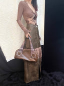 Mesh Waistband Patchwork Top image 2
