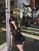 Sequins Patchwork Hooded Vest image 8