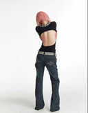 Gemstone Pattern Printed Bell-Bottoms image 9