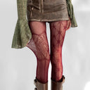 Star-pattern Fishnet Tights image 8