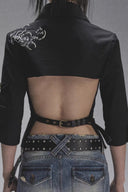 Printed Open-back Shirt image 10