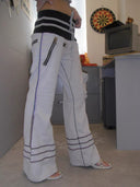 Light Grey Robot Sweatpants image 6