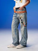 Aura Pearl Chain Jeans image 8