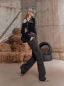 One-Shoulder Lace Panel Tee image 8