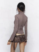 Mock Two-Piece Neckline Top image 10