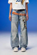 Aura Pearl Chain Jeans image 11