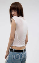 Lace-trimmed Short Sleeve T-shirt image 10
