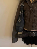 Camel-colored hoodie-lined jacket image 5