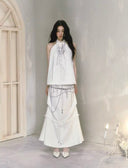 Pearl and Seashell Print Convertible Dress（Convertible Skirt and Strapless Dres） image 14