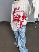 Bloodstained Print Hoodie image 3