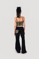 Leopard Print Tie-Front Top image 2