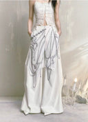Pearl Shell Printed Wide-Leg Pants image 5
