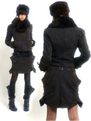 Embroidered Fur-trimmed Suit Set image 0