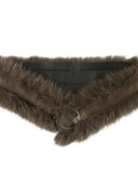 Faux Fur Leather Hybrid Belt image 4