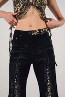 Leopard Print Patchwork Pants image 3