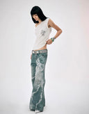Bow-print Wide-leg Pants image 8