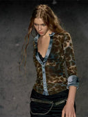 Parisienne Tamed-Leopard Plunge image 3