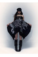 Printed Strapless Midi Skirt image 2