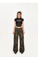 Leopard Print Wide-Leg Cargo Pants image 7