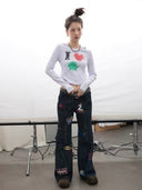 Stamp Denim Trousers image 10