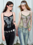 Lace Print Top image 2