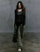 Graffiti Sweet-Gothic Ruffled Top image 14
