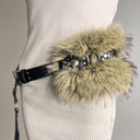 Fur-Trimmed Panel Belt image 2
