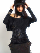 Metal Rhinestone Printed Top image 0