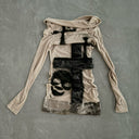 Cross-Patterned Patchwork Top image 0