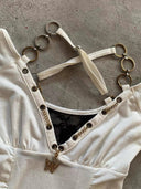 V-neck fitted T-shirt image 7