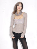 "Illusionist" Layered Knit