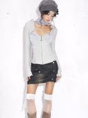 "Shimmery Ruffle" Top