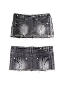 2-in-1 Microflare Skirt Jean