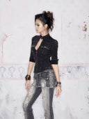 2-in-1 Microflare Skirt Jean