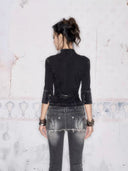 2-in-1 Microflare Skirt Jean