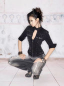Double-Zip Letterman Cardigan