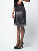 Cyber Mesh Layered Skirt
