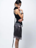 Cyber Mesh Layered Skirt