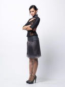 Cyber Mesh Layered Skirt