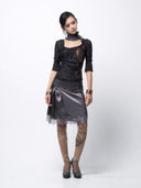Cyber Mesh Layered Skirt