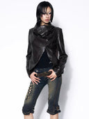 Cowl Moto Jacket