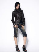 Cowl Moto Jacket