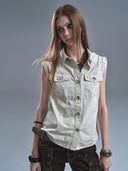 Roll Sleeve Sabotage Vest